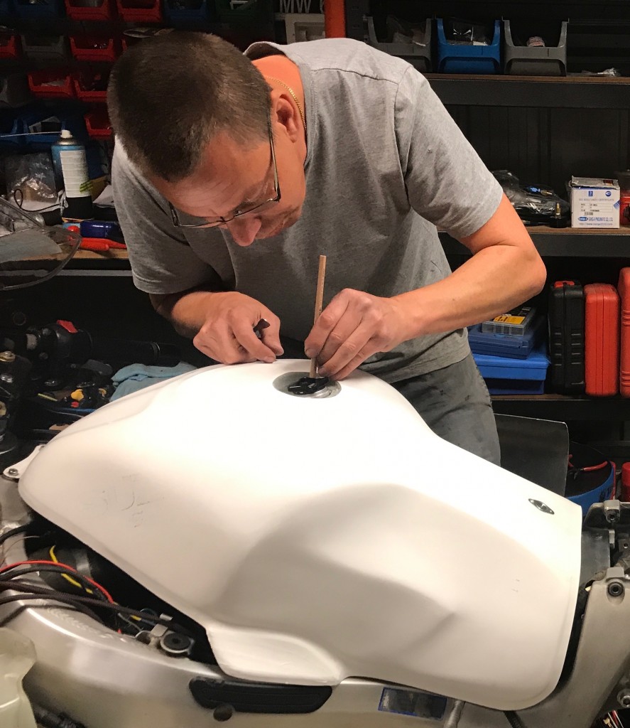 Terry from IM Composite Technologies added a recess to match fuel filler.